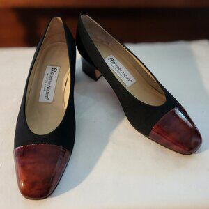 ***SSS***Etienne Aigner pumps sz 7 M black brown leather EUC